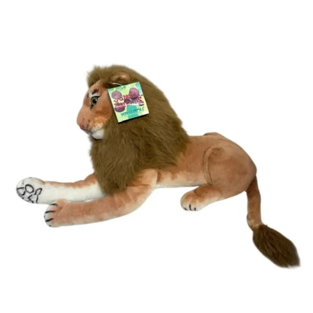 KellyToy USA Lion Plush 34" Tail to Toe Jumbo Large Jungle Friends 2000